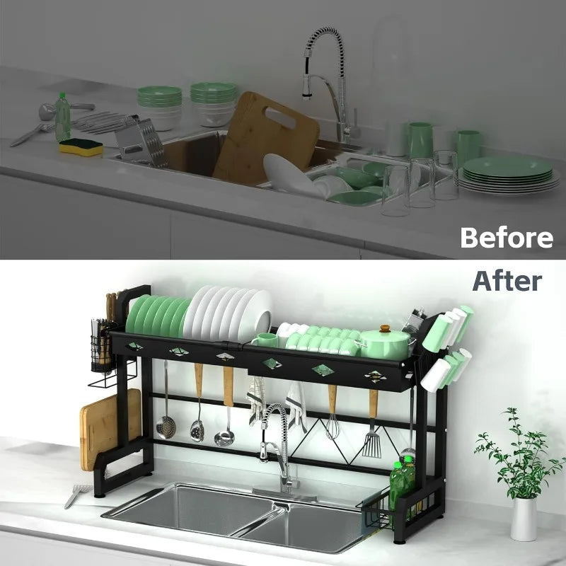 Over The Sink Dish Drying Rack-Adjustable