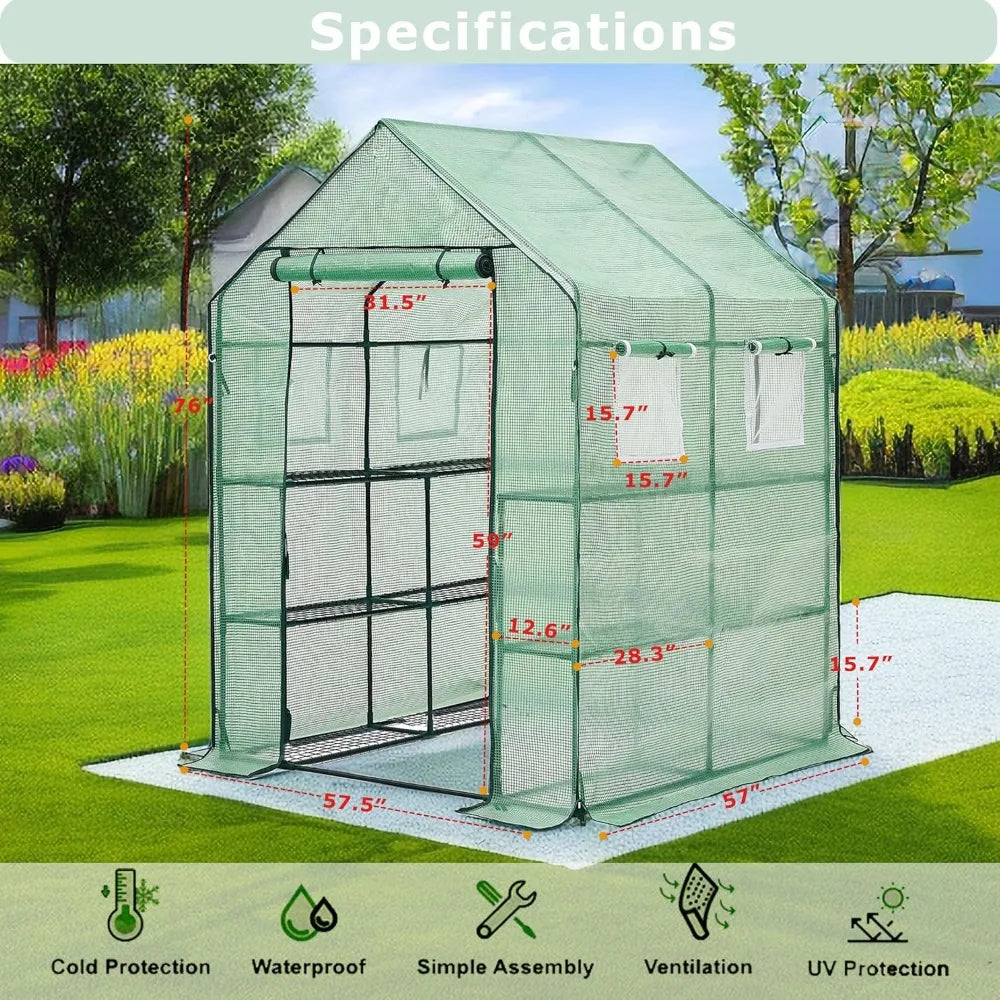 Heavy Duty Greenhouse for Outdoors Great for Plants and Vegetables - Charlie's Cozy Corner