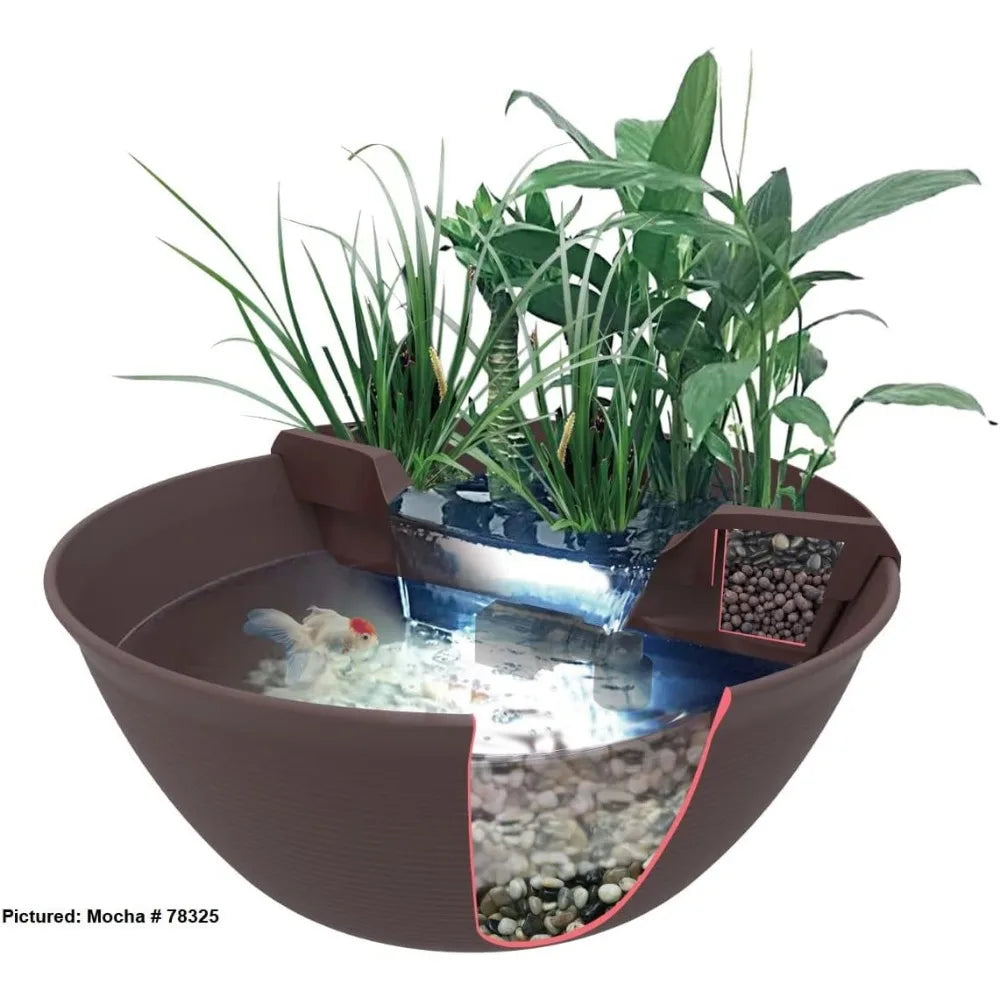 AquaGarden Pond and Waterfall Kit Container Water Garden