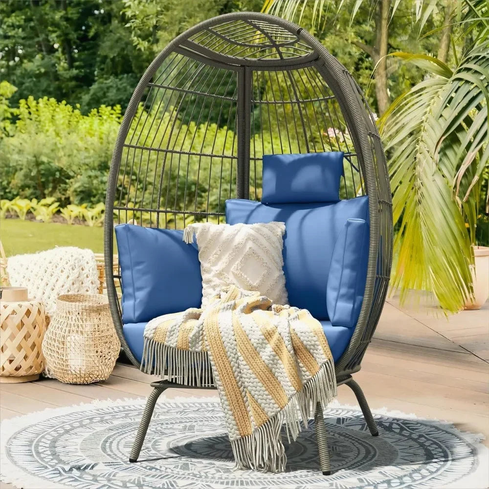 Large  Oversized Wicker Egg Chairs  Oversized  and Comfy - Charlie's Cozy Corner
