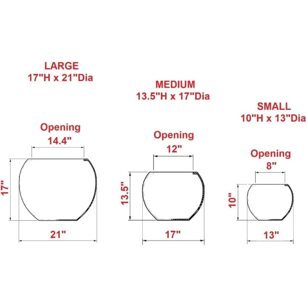 Fiberstones Planter for Outdoor Small/Medium and Large