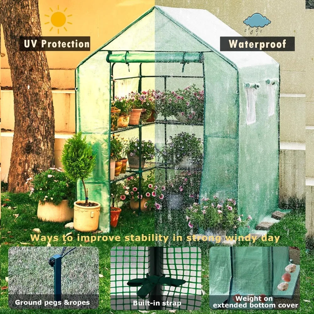 Heavy Duty Greenhouse for Outdoors Great for Plants and Vegetables - Charlie's Cozy Corner