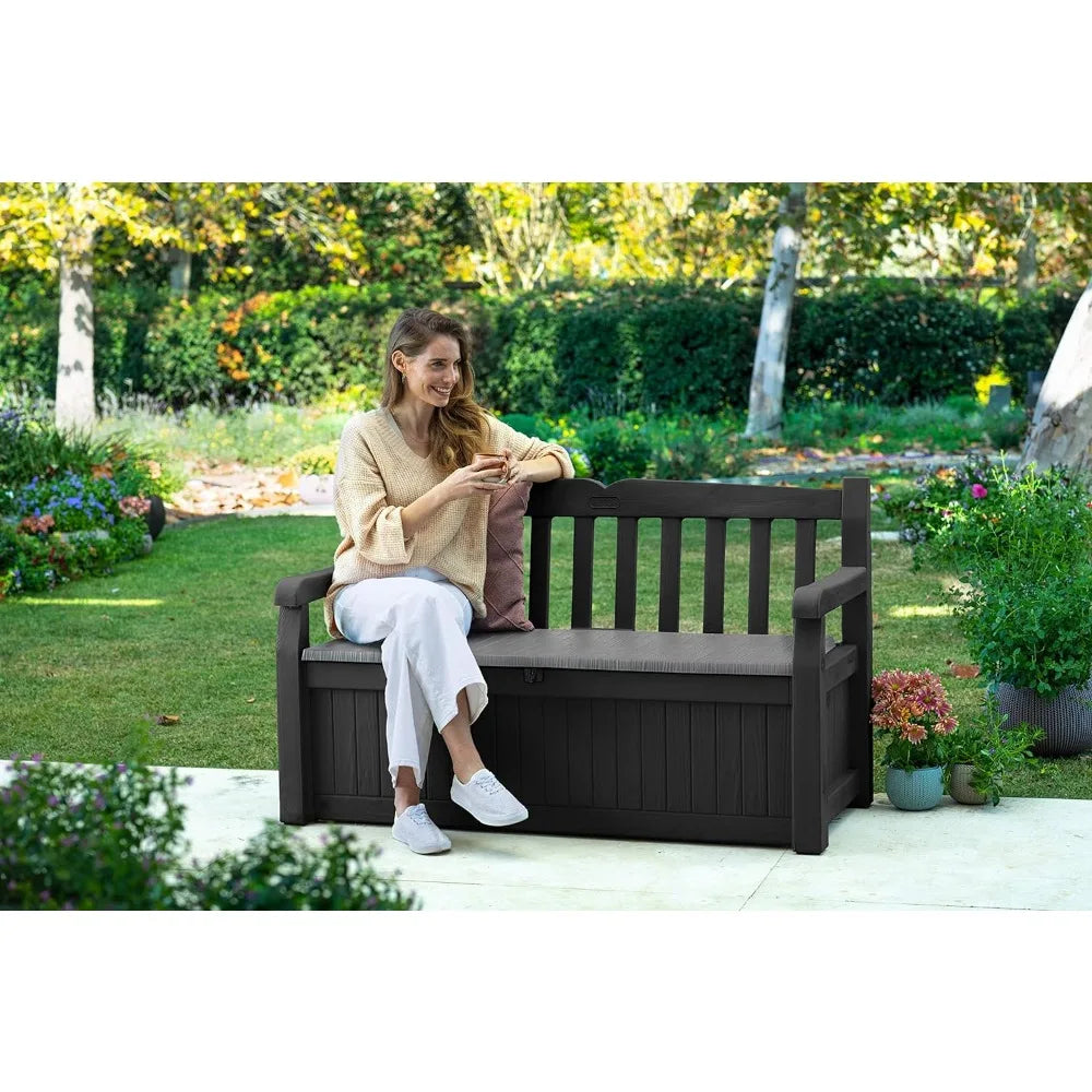 70 Gallon Storage Bench Deck Box for Patio - Charlie's Cozy Corner