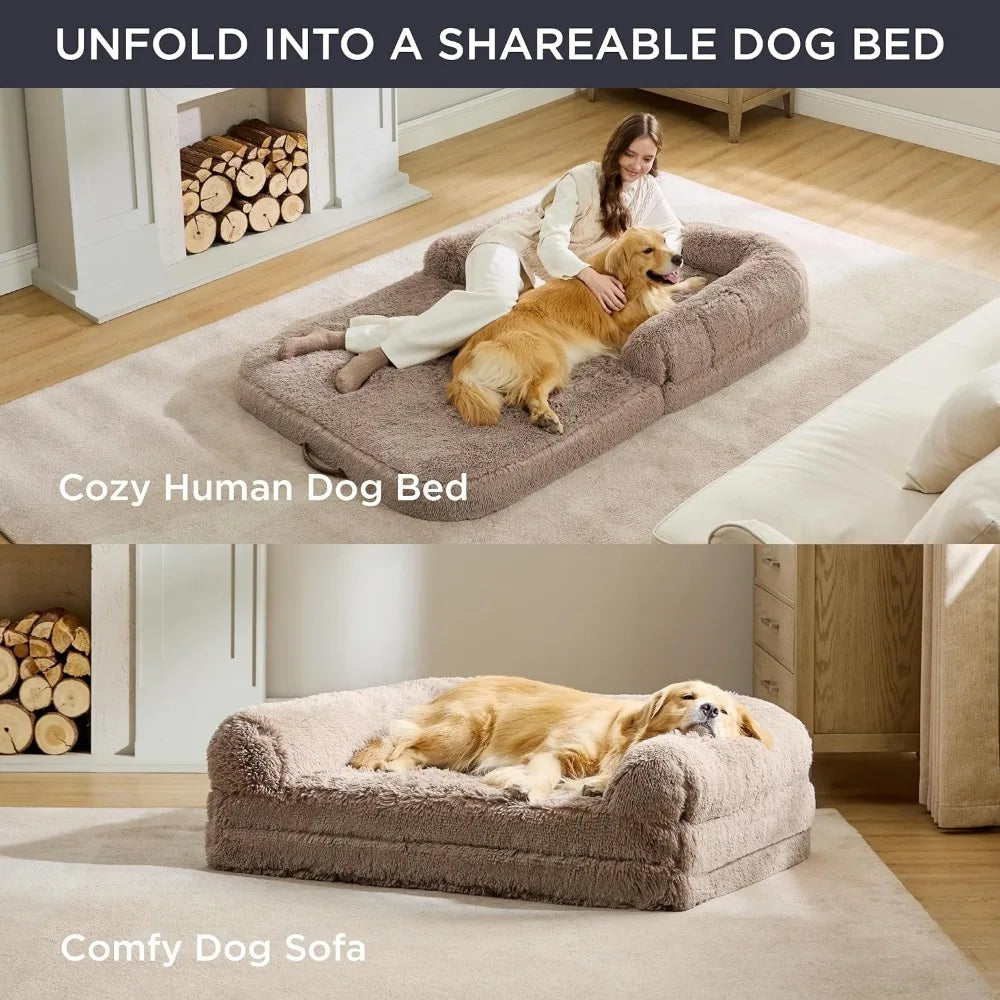 Calming Human Size Giant Dog Bed