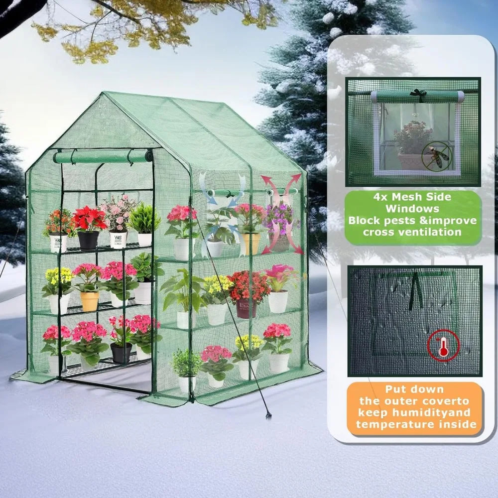 Heavy Duty Greenhouse for Outdoors Great for Plants and Vegetables - Charlie's Cozy Corner