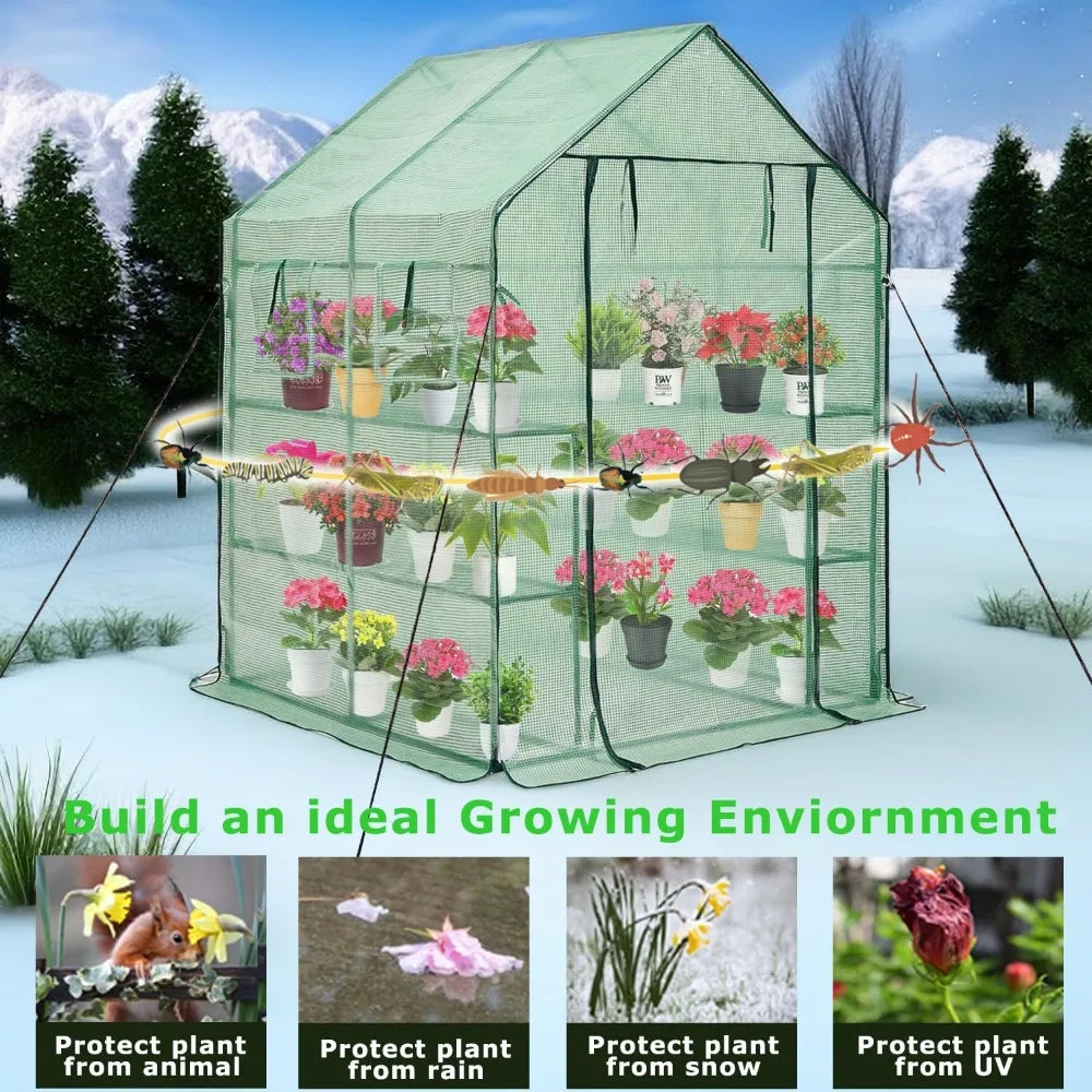 Heavy Duty Greenhouse for Outdoors Great for Plants and Vegetables - Charlie's Cozy Corner