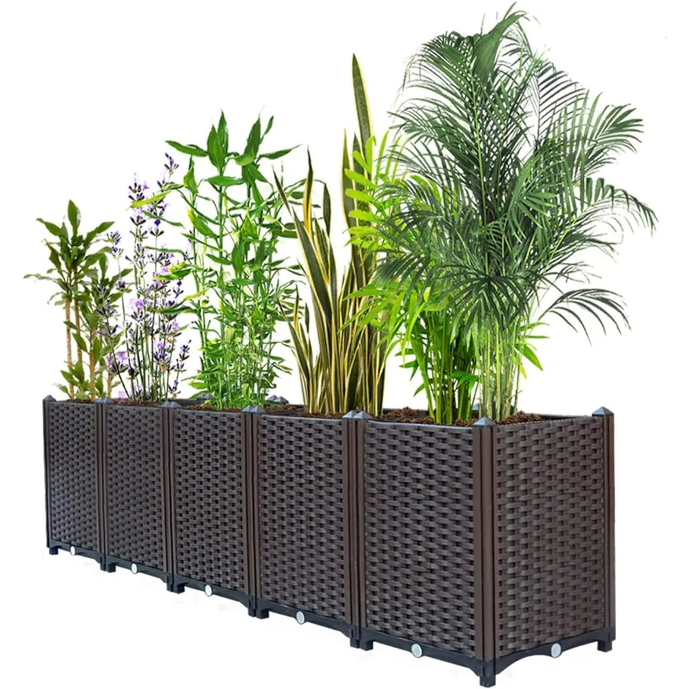 Raised Plant Pots Perfect for Garden Patio Balcony Deck to Planting