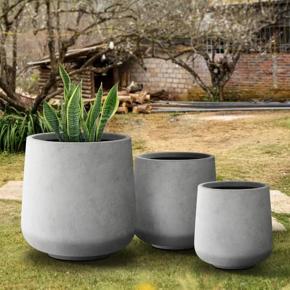 Large Outdoor Planter Pots Containers With Drainage