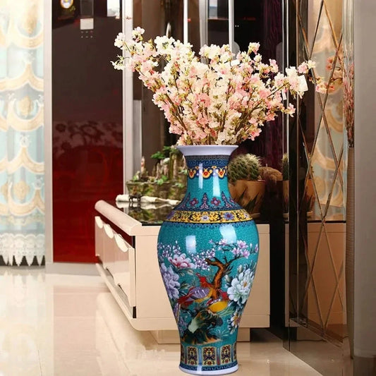 Handmade ceramic floor vases